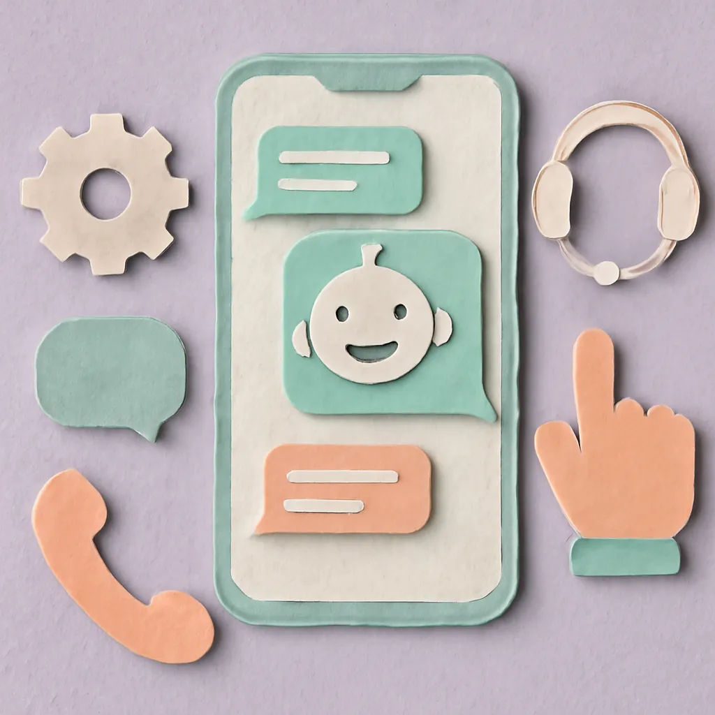 Chatbot conversation on a smartphone.