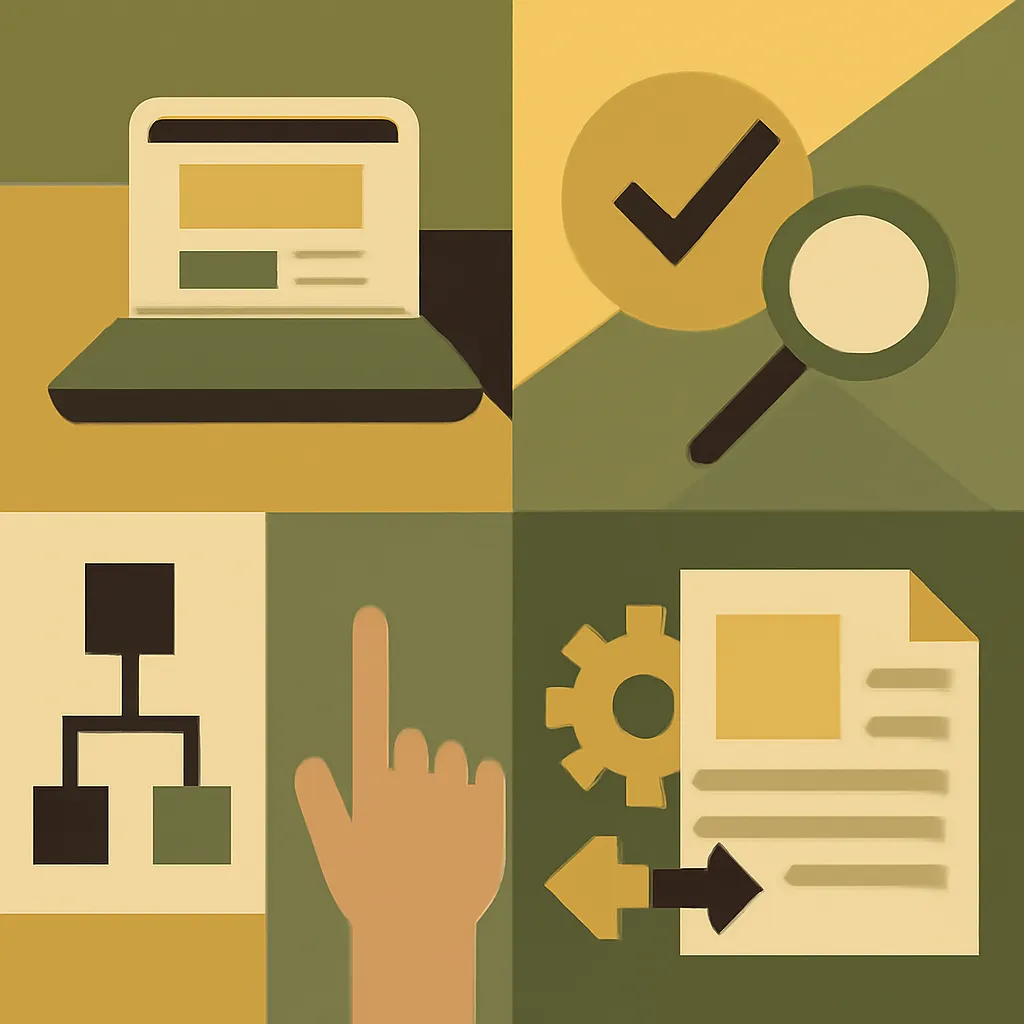 Infographic showing the stages to select the right SaaS template.