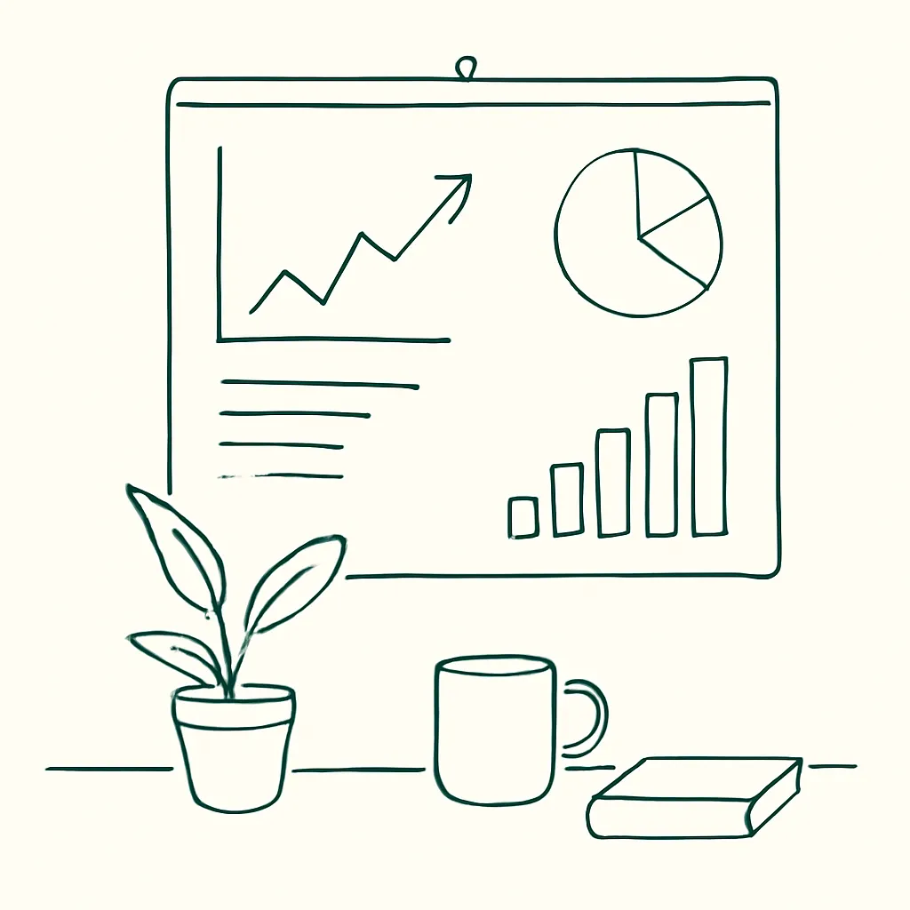 A whiteboard displaying metrics and growth strategies.