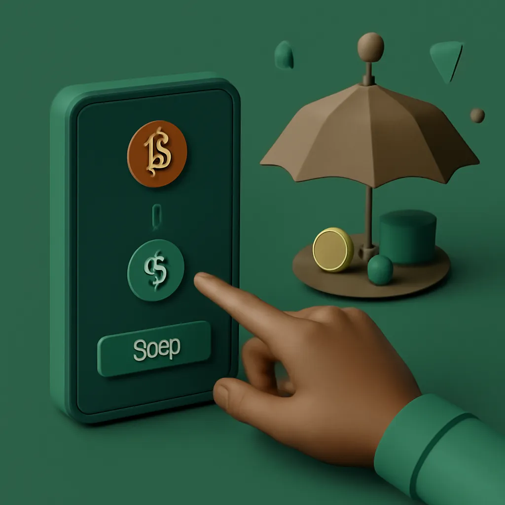 Interaction of a hand with a digital wallet interface