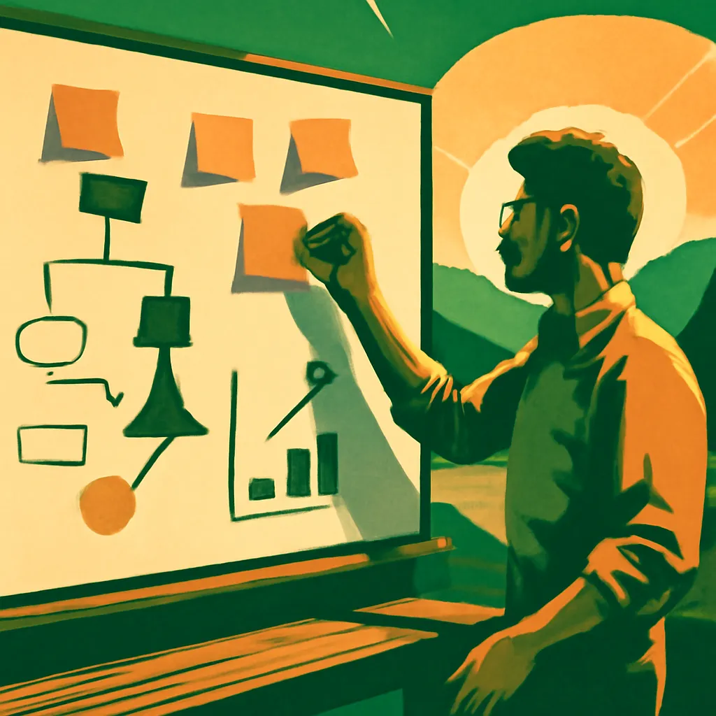 Developer brainstorming ideas for code templates