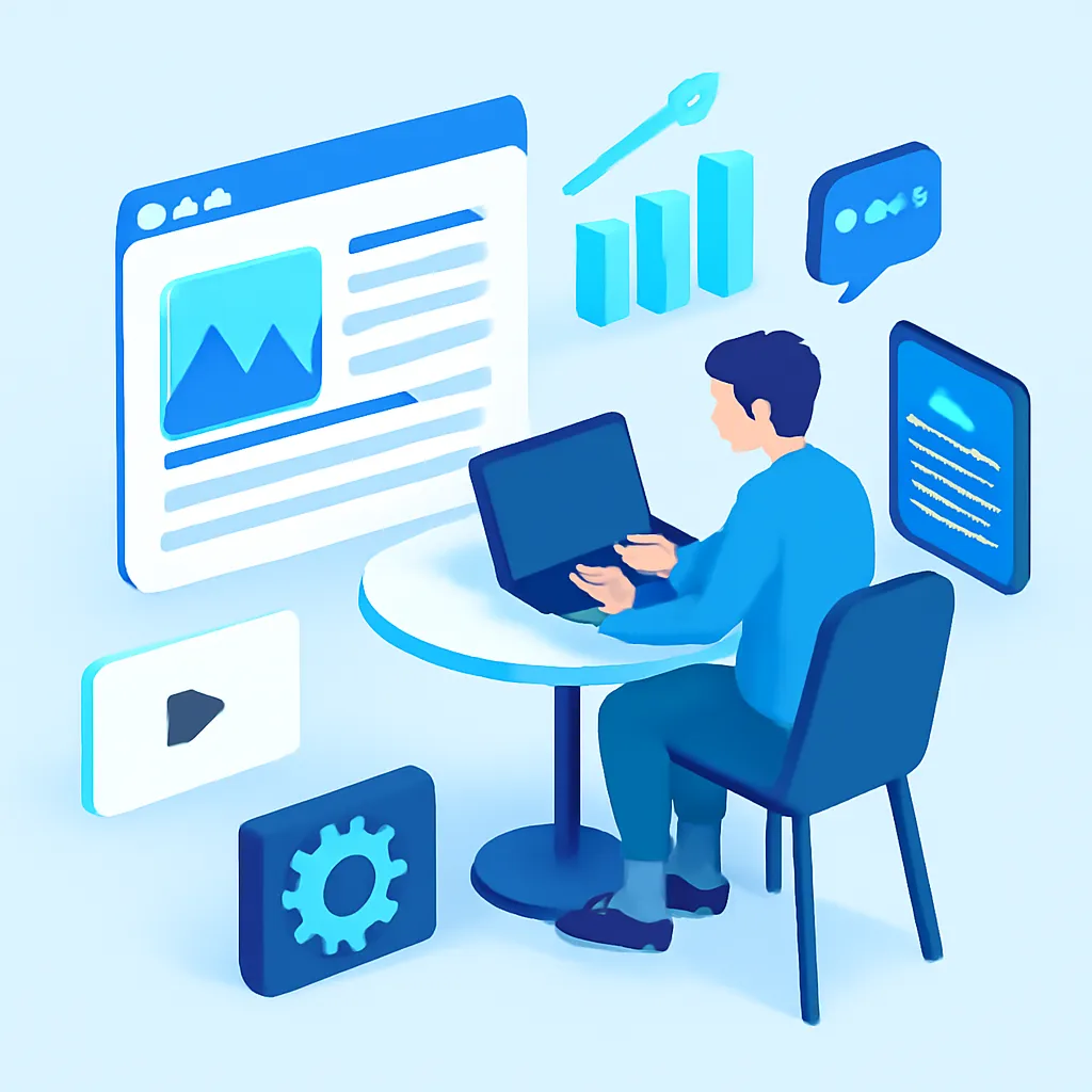 Illustration representing coding and technology