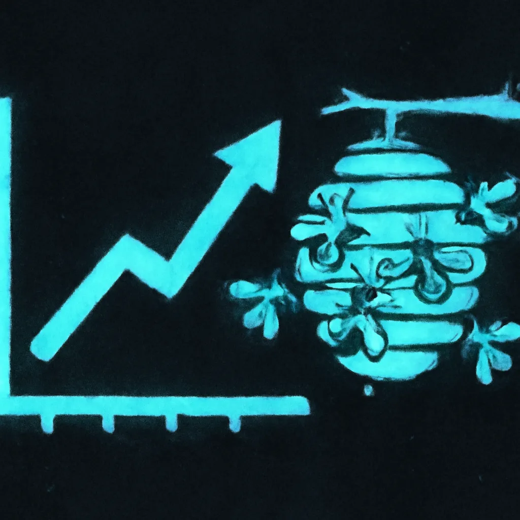 Graph showing the increase in sales after offering free templates.