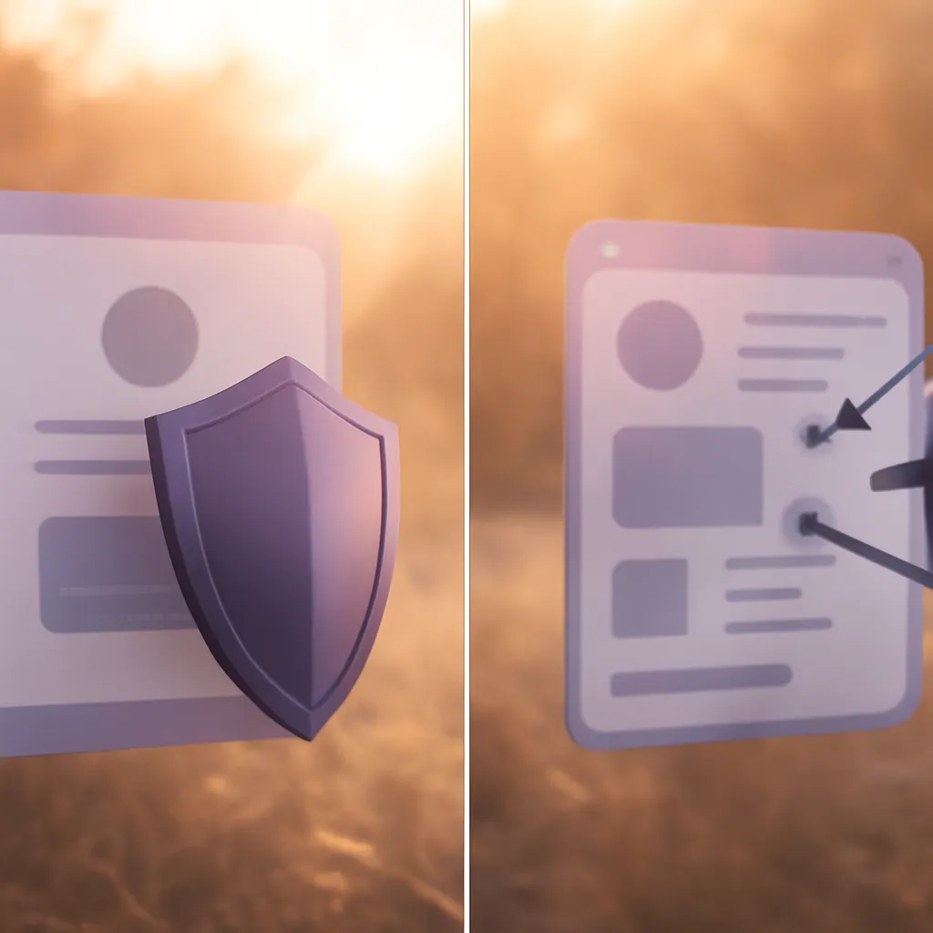 Visual comparison between effective and ineffective landing page designs.