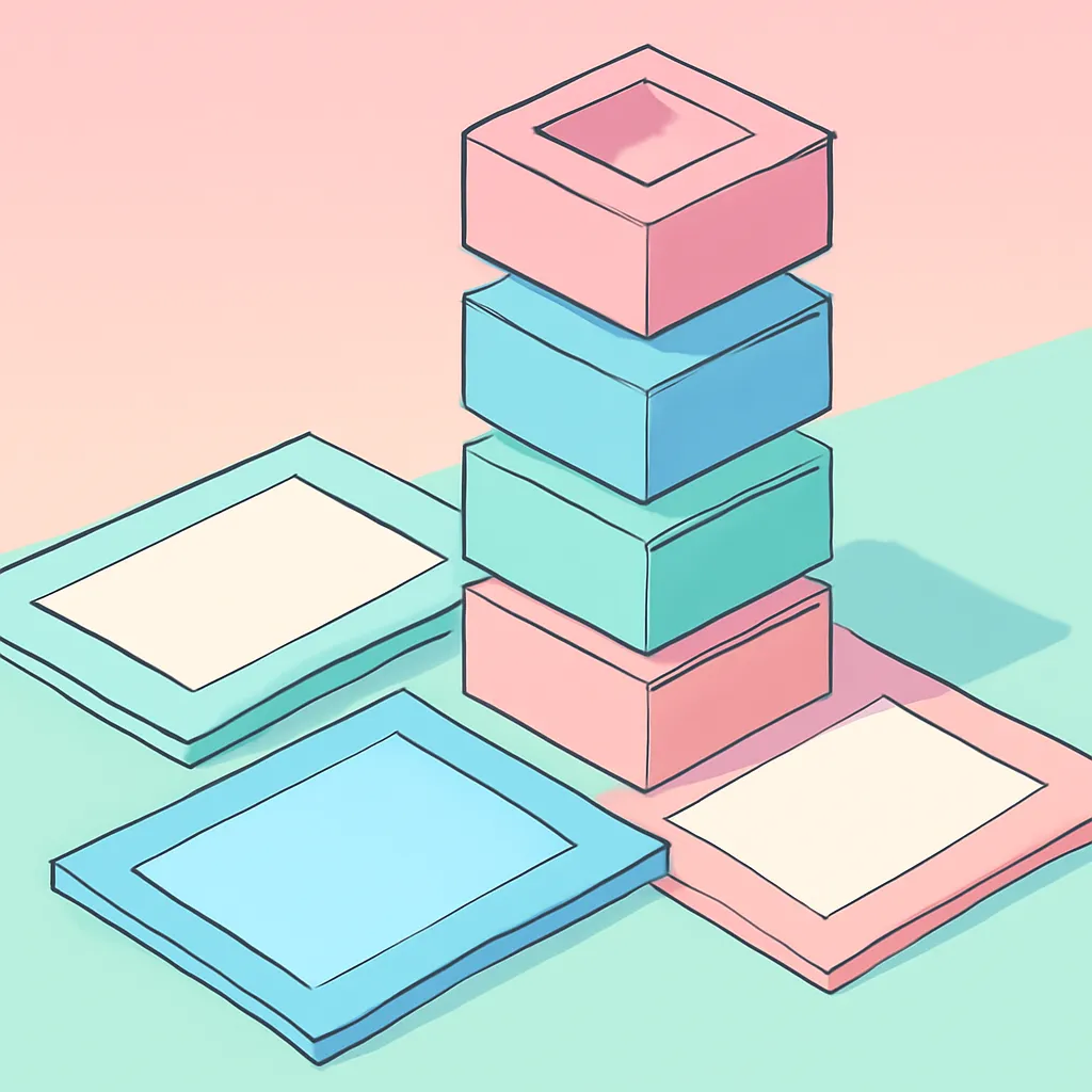Variety of digital templates displayed on a table.