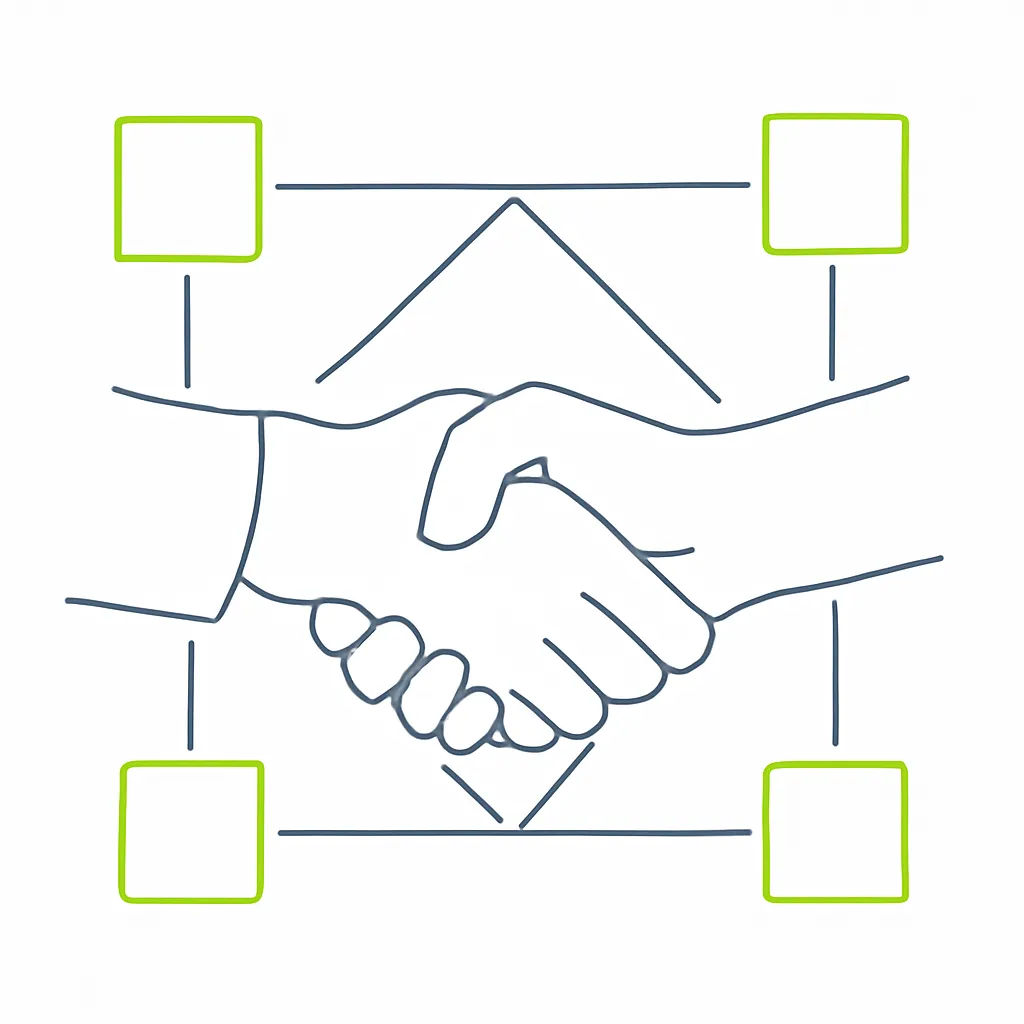 Symbolizing trust in digital transactions.
