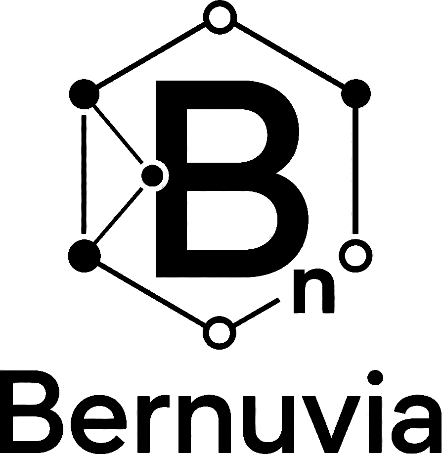 Stacked logo Bernuvia · Black